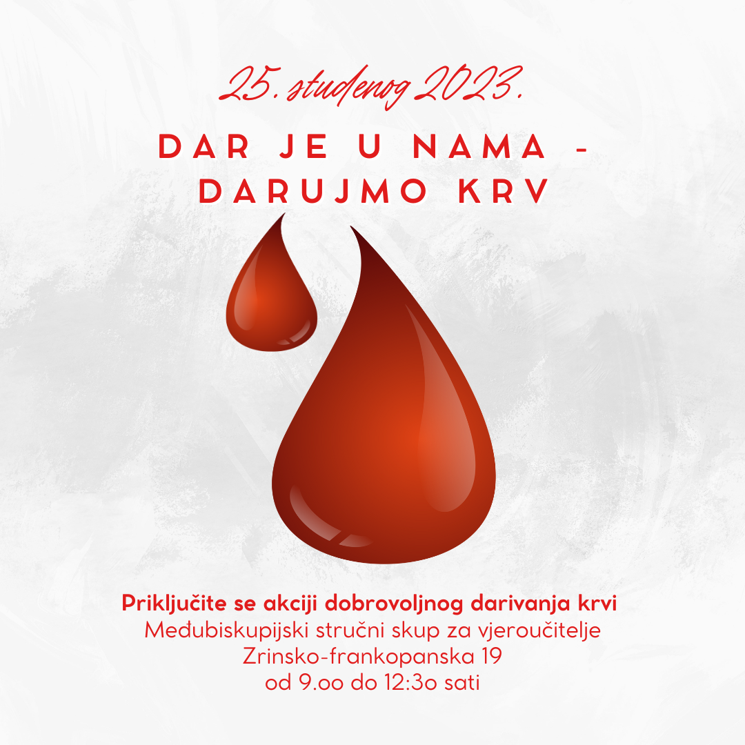 poziv na darivanje krvi